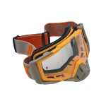 Ski, snowboard, motorcycling, cycling goggles, unisex, orange frame, transparent lens, O11OTN